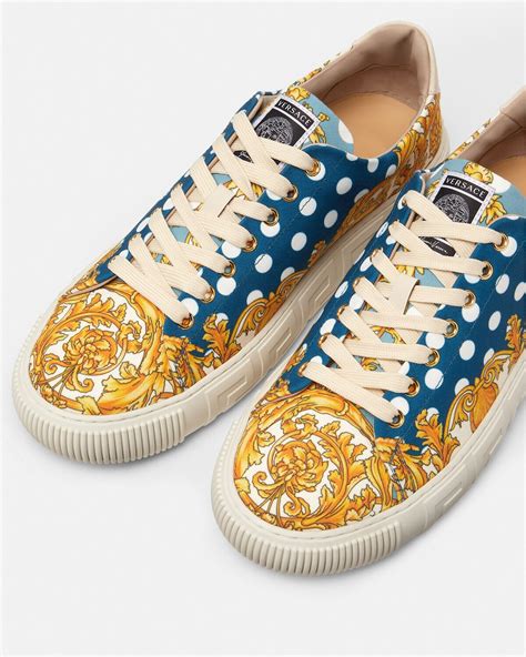 Versace Seashell Baroque Greca Sneakers for Men 